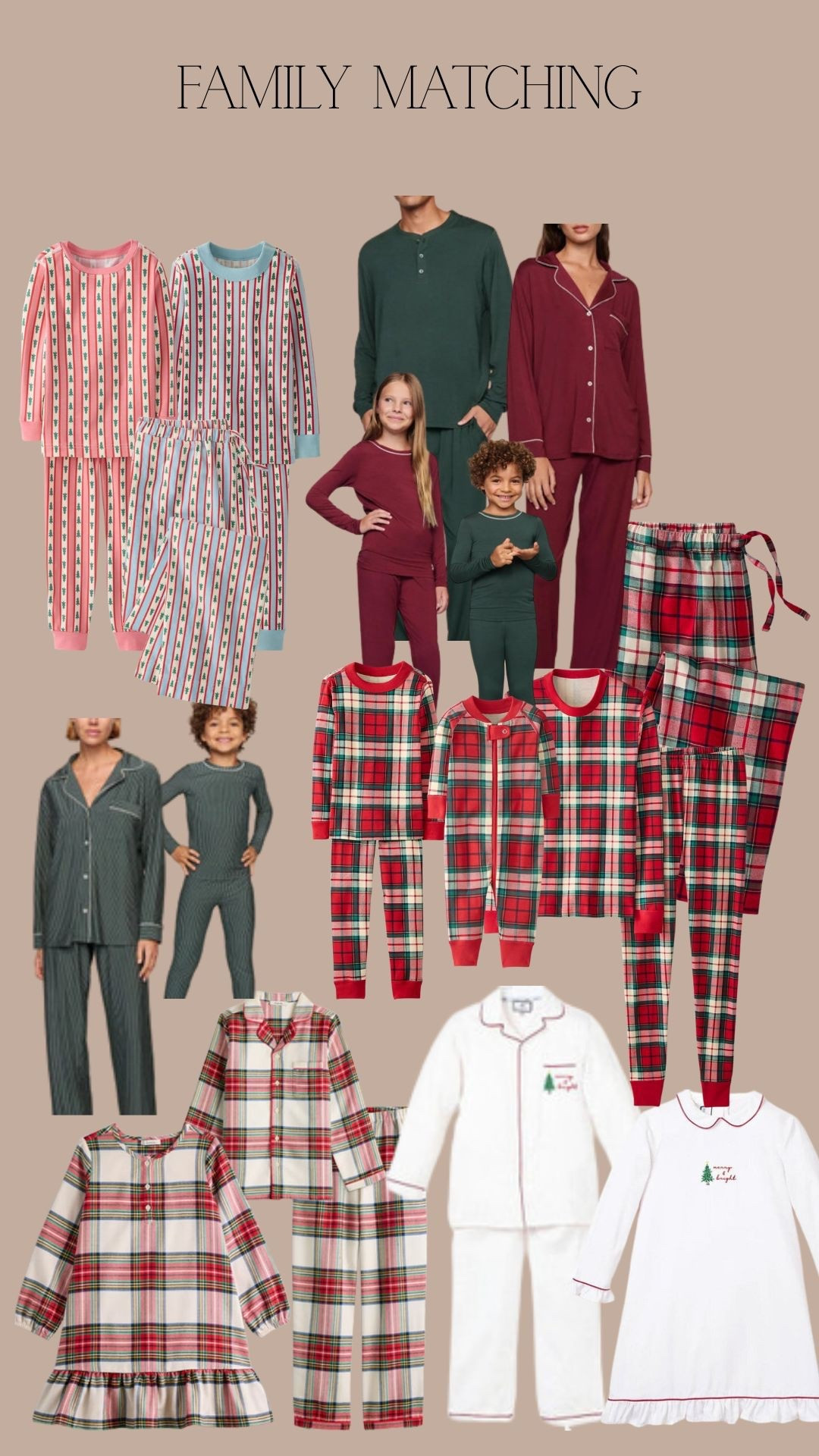 Holiday pajamas for the whole familyy

#LTKSeasonal #LTKKids #LTKFamily