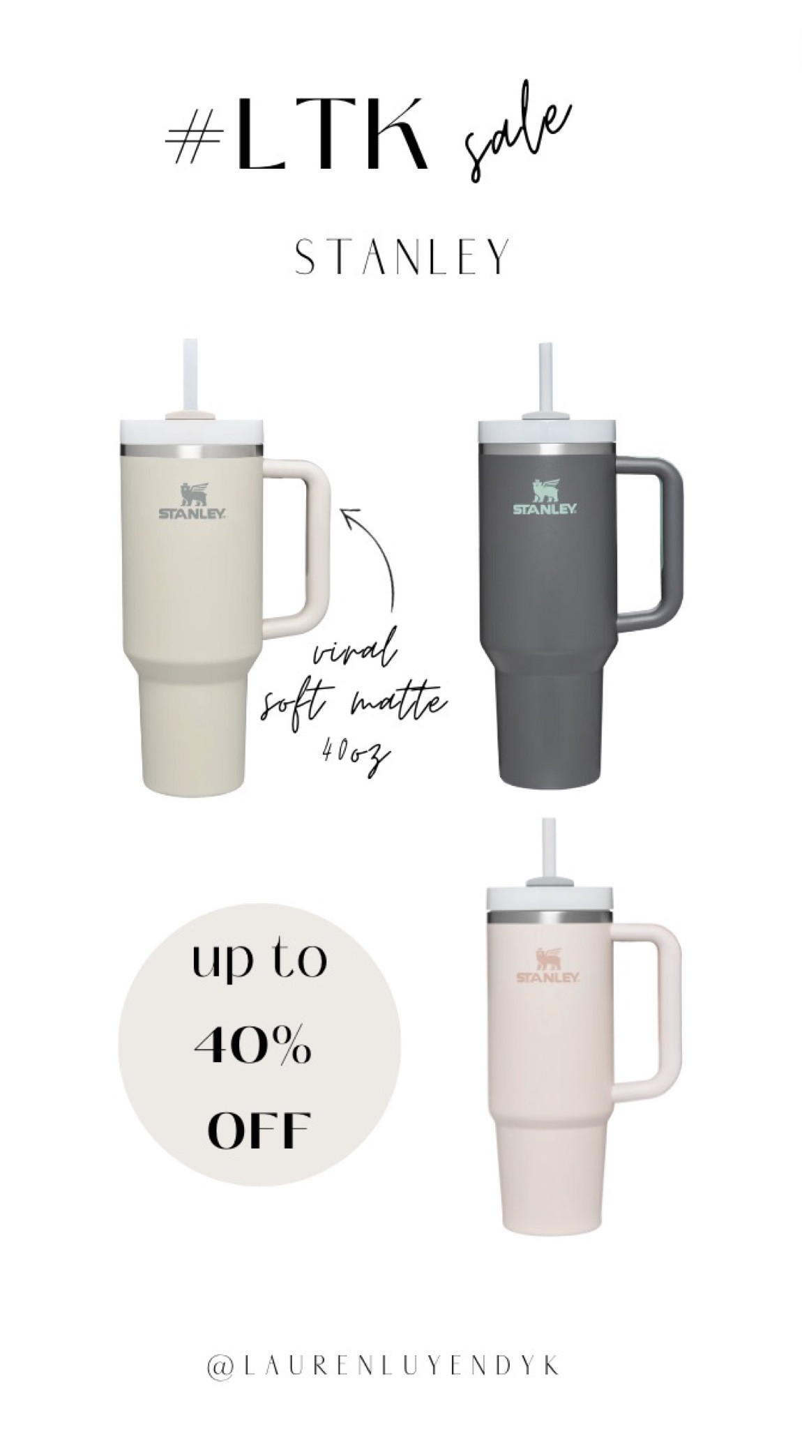 Stanley is having up to 40% off! Linking some of my favorites 

#LTKFind #LTKsalealert #LTKSale