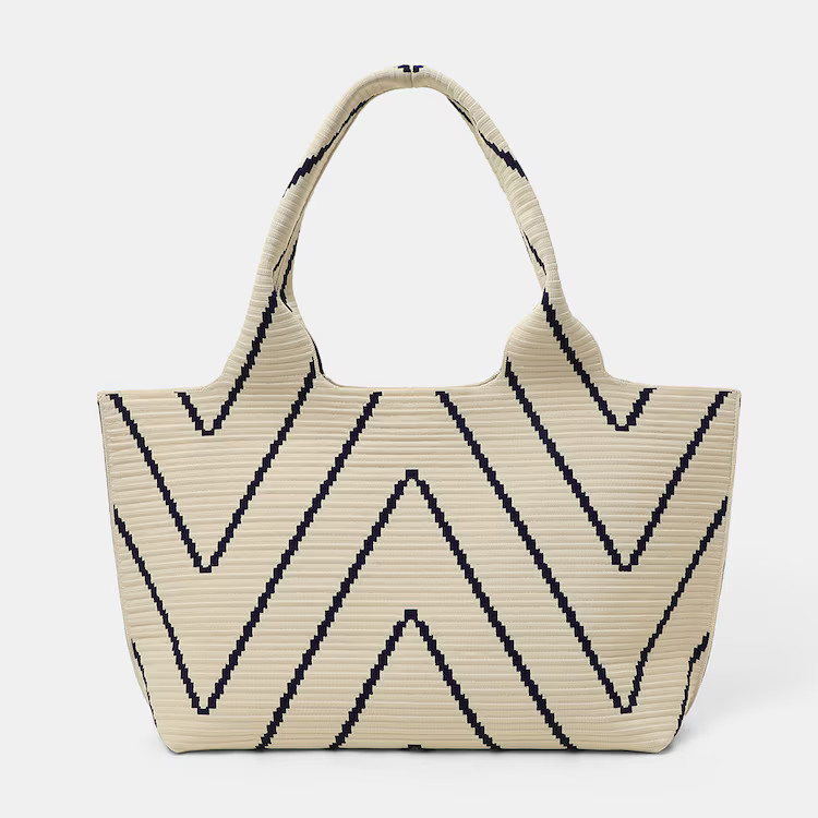 Wallace Tote-Chevron | VIVAIA