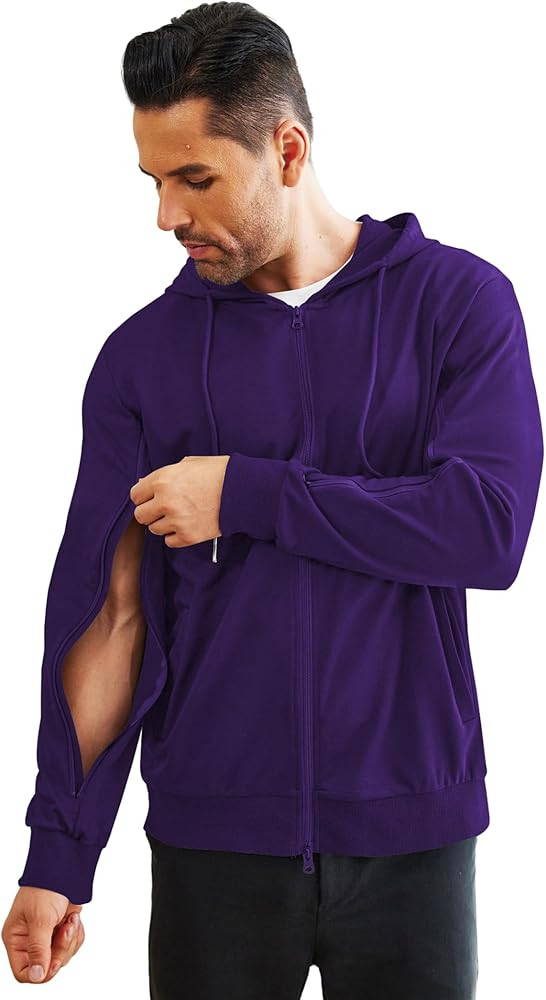 Deyeek Dialysis Sweatshirts with Arm Zipper Jacket Full-Zip Lightweight Hemodialysis Cotton Jacke... | Amazon (US)
