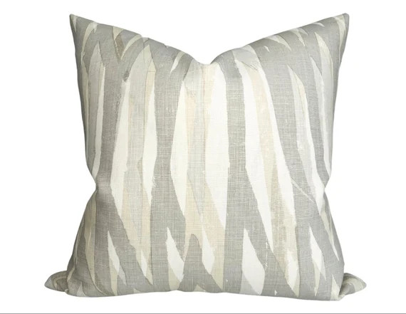 Breakwater Pillow Cover in Smoke Grey Designer Pillow Covers | Etsy | Etsy (US)