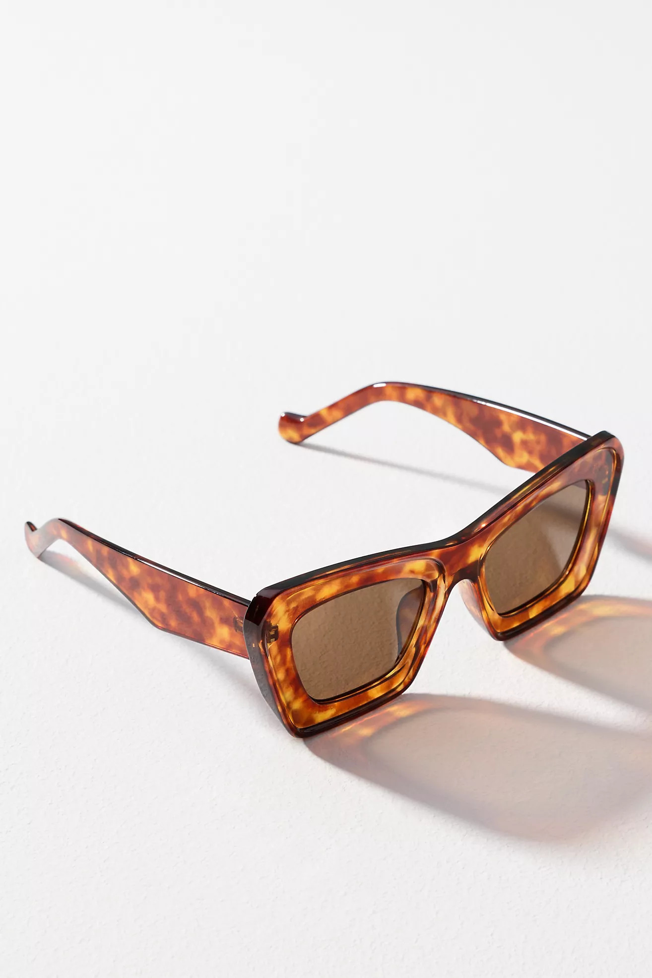 Eyeking Beveled Cateye Sunglasses | Anthropologie (US)