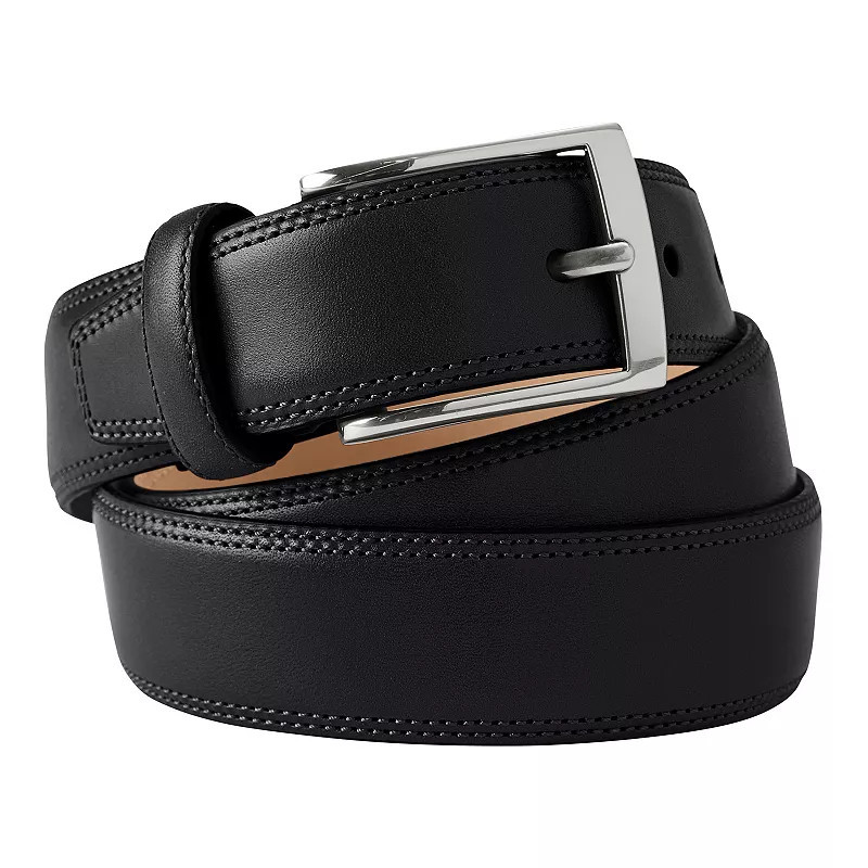 Men's Lands' End Big Glove Leather Belt, Size: 50, Black | Kohl's