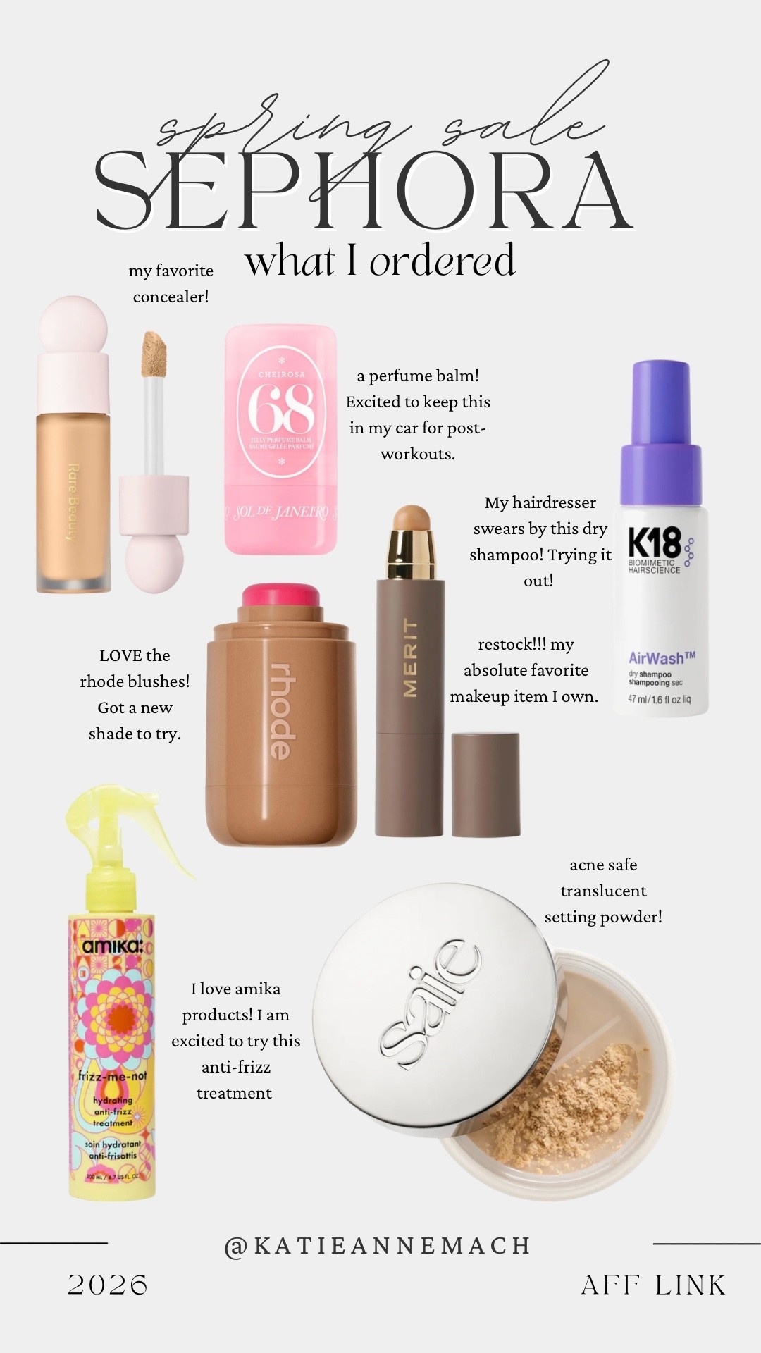 What I ordered from the Sephora sale! Some restocks and some new to me products to try out! 

#LTKBeauty #LTKgrwm #LTKSaleAlert