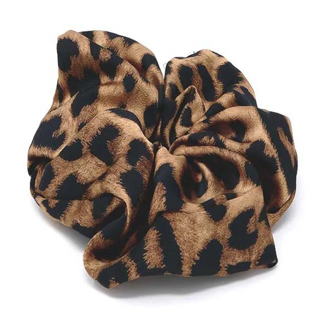Safari Collection Leopard X-Large Scrunchie | Bellefixe