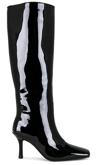 Firehawk Heeled Boot in Black Patent | Revolve Clothing (Global)