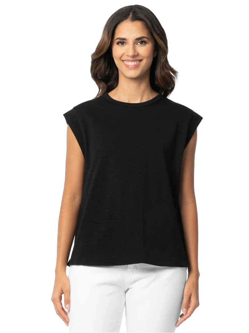 Time & Tru Women's Muscle Tee, Sizes XS-XXXL | Walmart (US)