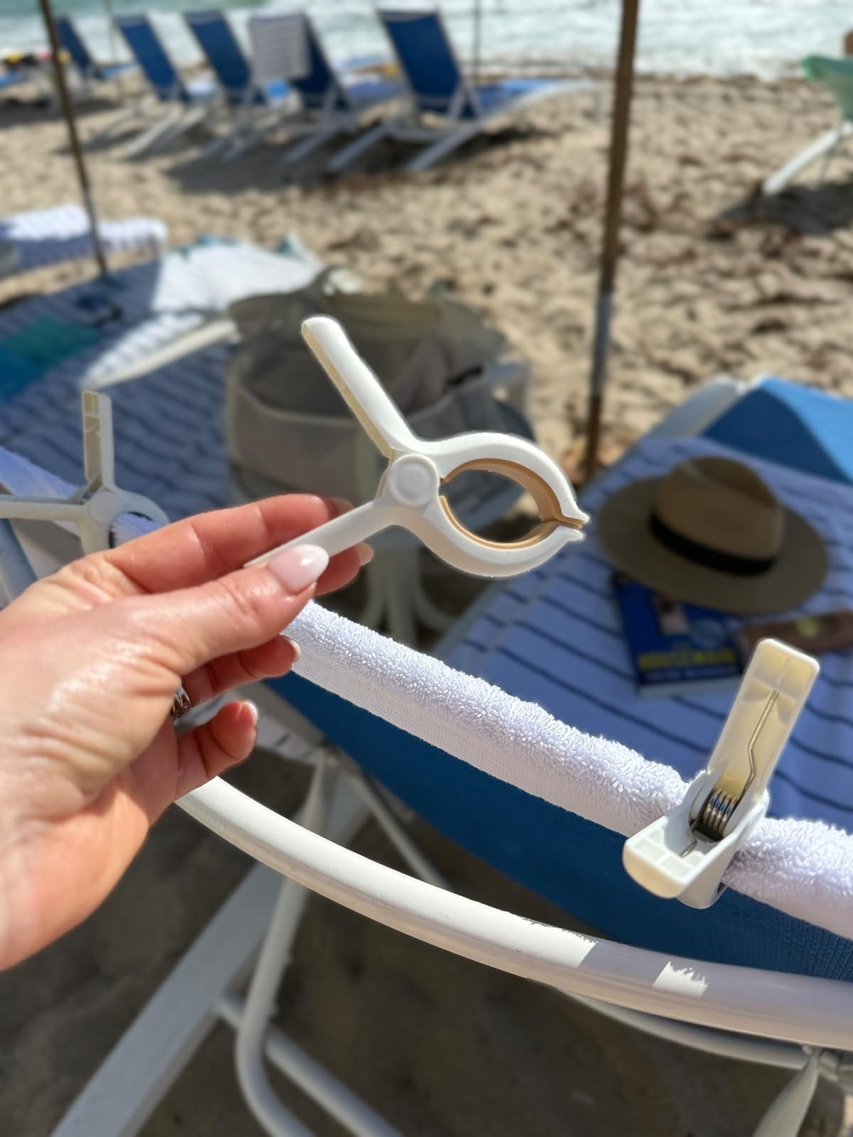 What’s in my beach/pool bag! My go-to beach essentials: sun protection, comfy sandals, and these fantastic towel clips. Beach days just got better! #beachessentials #summervibes

#LTKTravel #LTKSwim #LTKmomlife