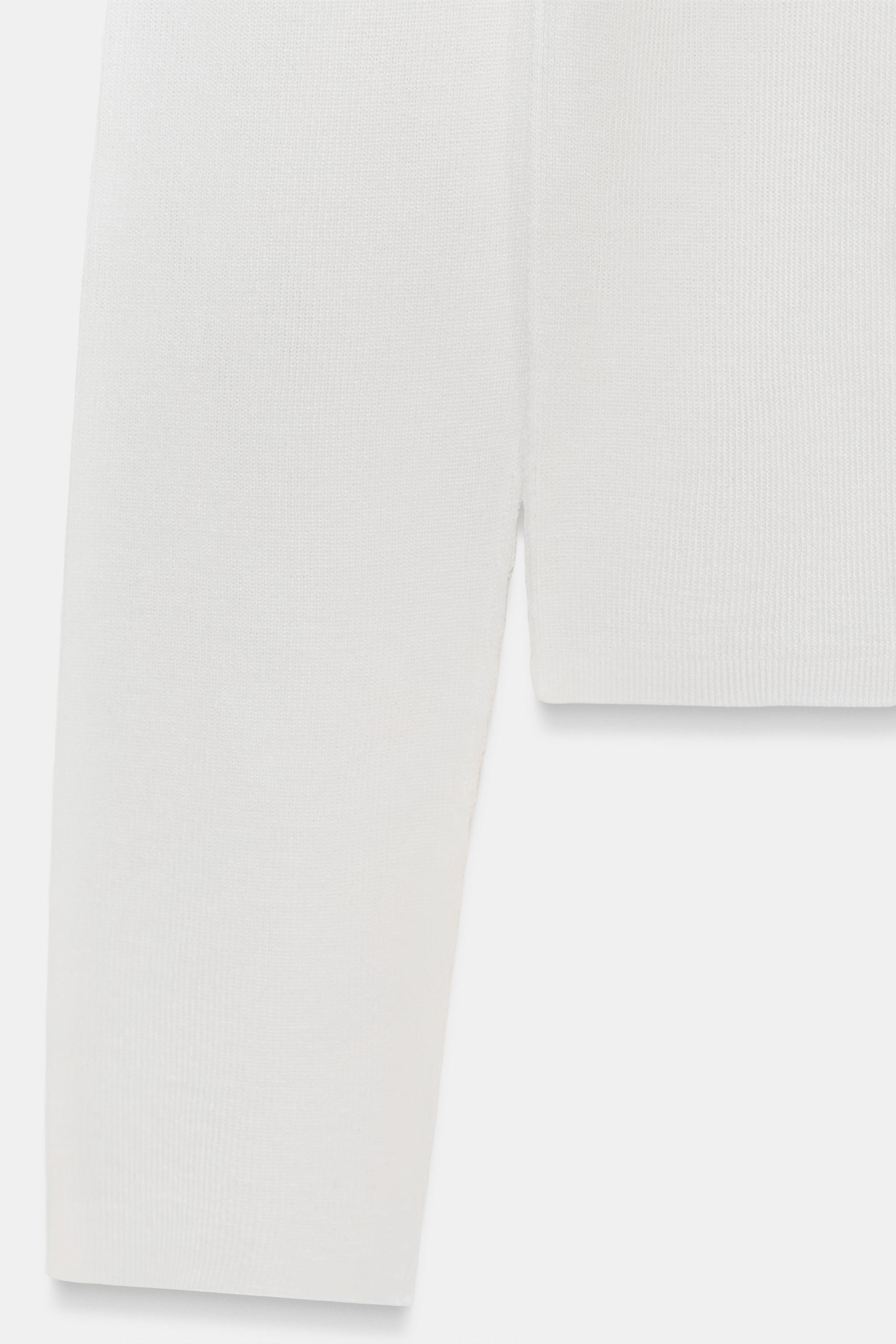 FINE KNIT SEMI-SHEER TOP | Zara UK