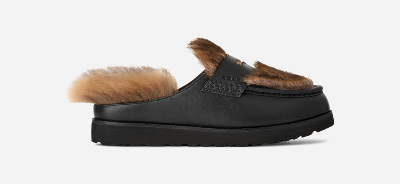 UGG® AMBUSH Loafer Sheepskin Shoes in Burgundy, Size M 8/W 9 | UGG (US)