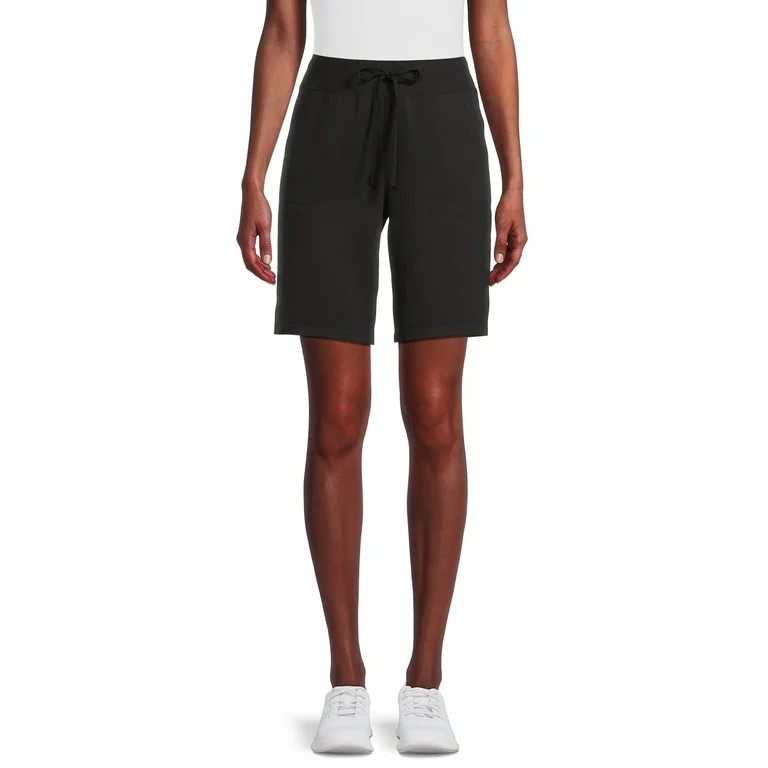 Athletic Works Women's French Terry Cloth Bermuda Shorts, Sizes XS-4X | Walmart (US)
