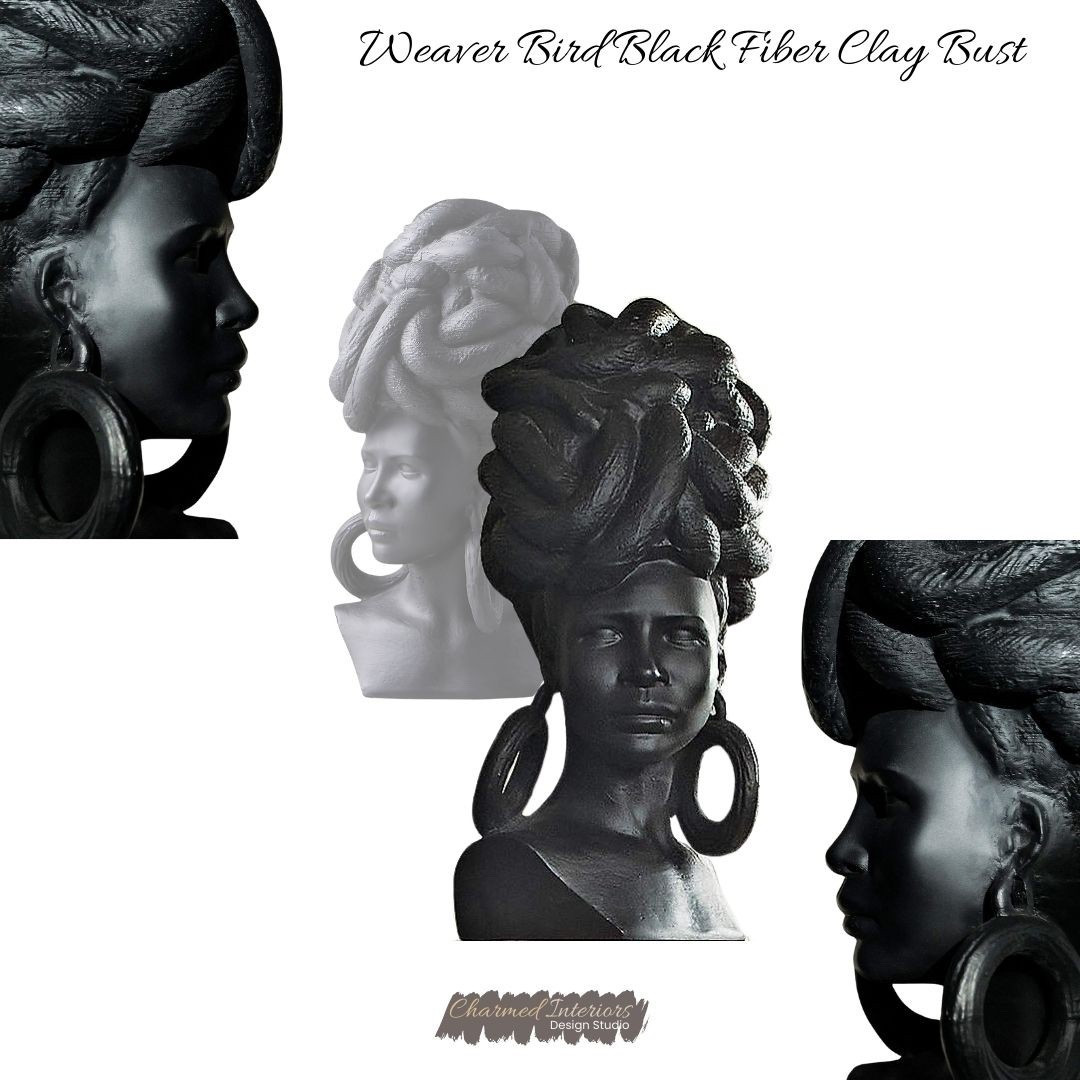 Weaver Bird Black Giber Clay Bust 

#LTKHome #LTKU #LTKdayinmylife