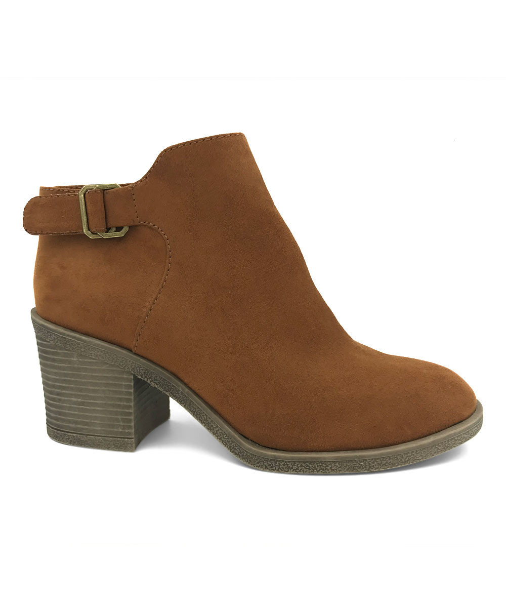Bamboo Women's Casual boots CHESTNUT - Brown Louie Ankle Boot - Women | Zulily