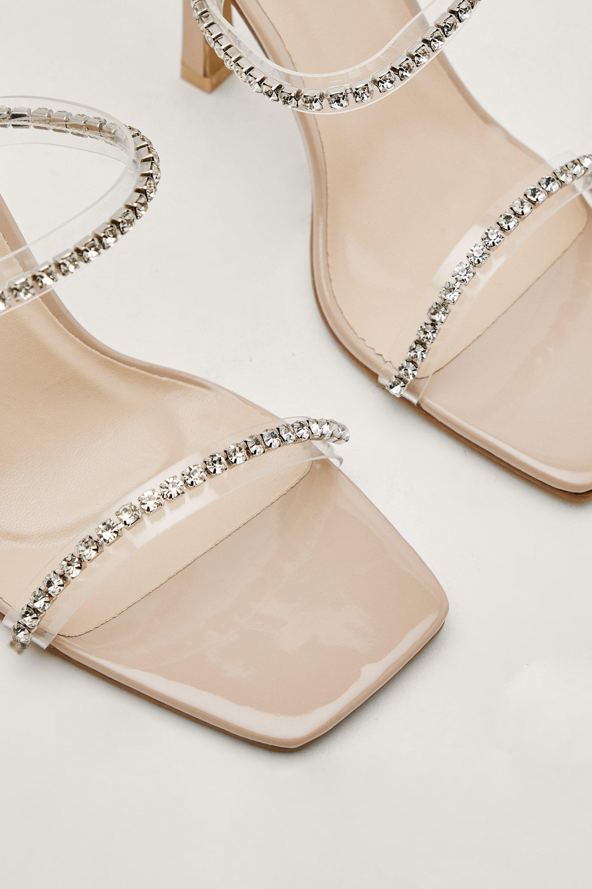 Patent Diamante Strap Heeled Mules | Nasty Gal UK (+IE)