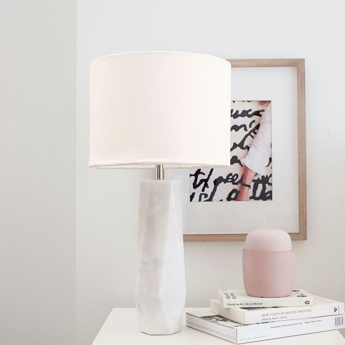 Faceted Marble Table Lamp | Pottery Barn Teen