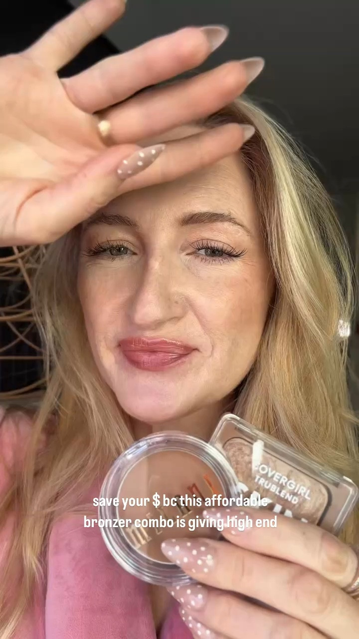 When you find LUXE formulas at the drugstore ✨ This cream bronzer legit MELTED into my skin and the baked powder is rivaling my high end bronzer for luminosity 🙌🏻 Have you girls tried either of these?!

Wearing shade Hey Honey in Cheek Kiss Cream bronzer and TruSkin Enhancer in 300 Honey Bun
⁣
fair-skin makeup, fair-skin friendly, fair-skin bronzer duo, bronzer dupes, affordable bronzer,  makeup haul, 2026 makeup trends, realistic makeup, beauty try on, milani makeup review, cover girl makeup haul, cover girl makeup review, milani makeup haul, affordable makeup haul, everyday bronzer, everyday bronzer look, truskin bronzer review, milani cream bronzer swatches, makeup tutorial, realistic makeup, beauty over 30, beauty over 40, makeup over 30, makeup over 40, daily makeup routine, makeup favorites, drugstore makeup routine, drugstore makeup favorites, beauty review, viral beauty, new makeup, bronzer lover, makeup review

#LTKOver40 #LTKgrwm #LTKBeauty