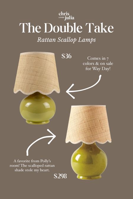 The Double Take: rattan scallop lampb

#LTKfindsunder50 #LTKsalealert #LTKhome