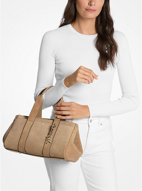 Romee Small Suede Satchel | Michael Kors US