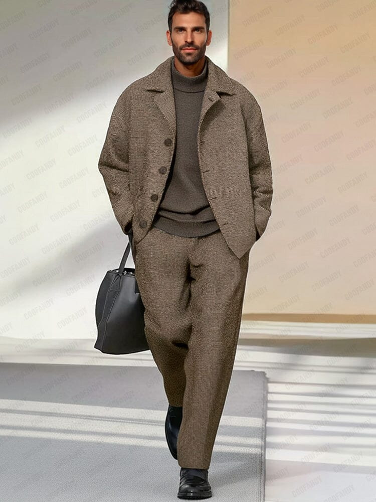 Leisure Chic Jacket Pants Set | Coofandy (Global)