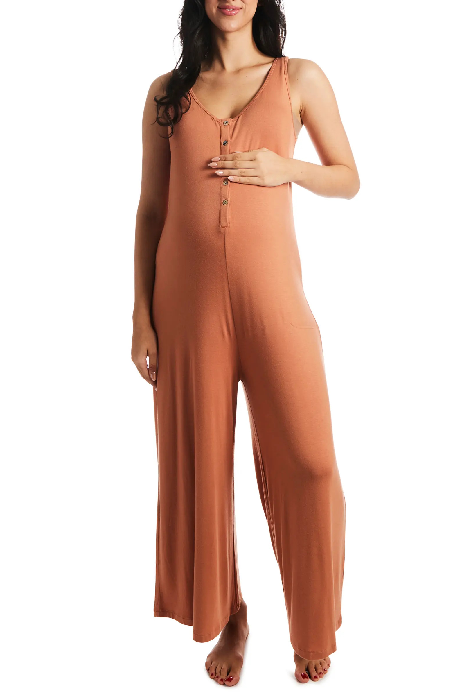 Luana Jersey Maternity/Nursing Romper | Nordstrom