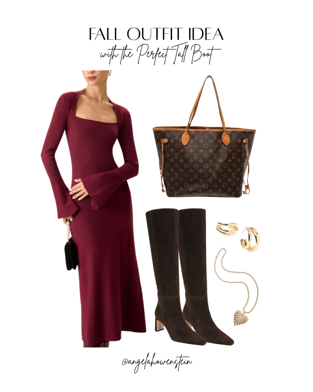 Fall dress or Thanksgiving dress...whatever you want!  The color of the season - burgundy - for your new sweater dress. Flattering neckline and not too tight at ALL. 

 #LTKHoliday #LTKOver40 #LTKFindsUnder50