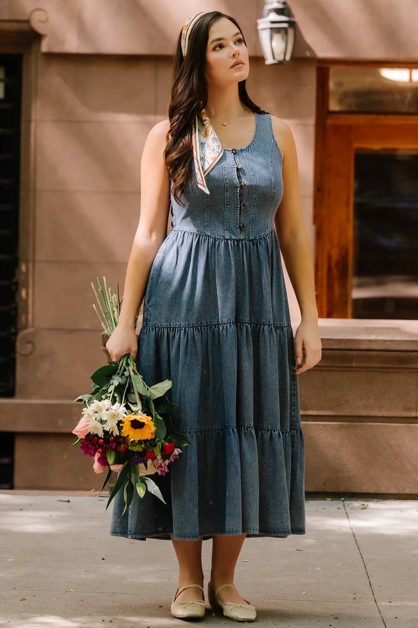 Park Avenue Denim Dress | Medium Wash | Baltic Born