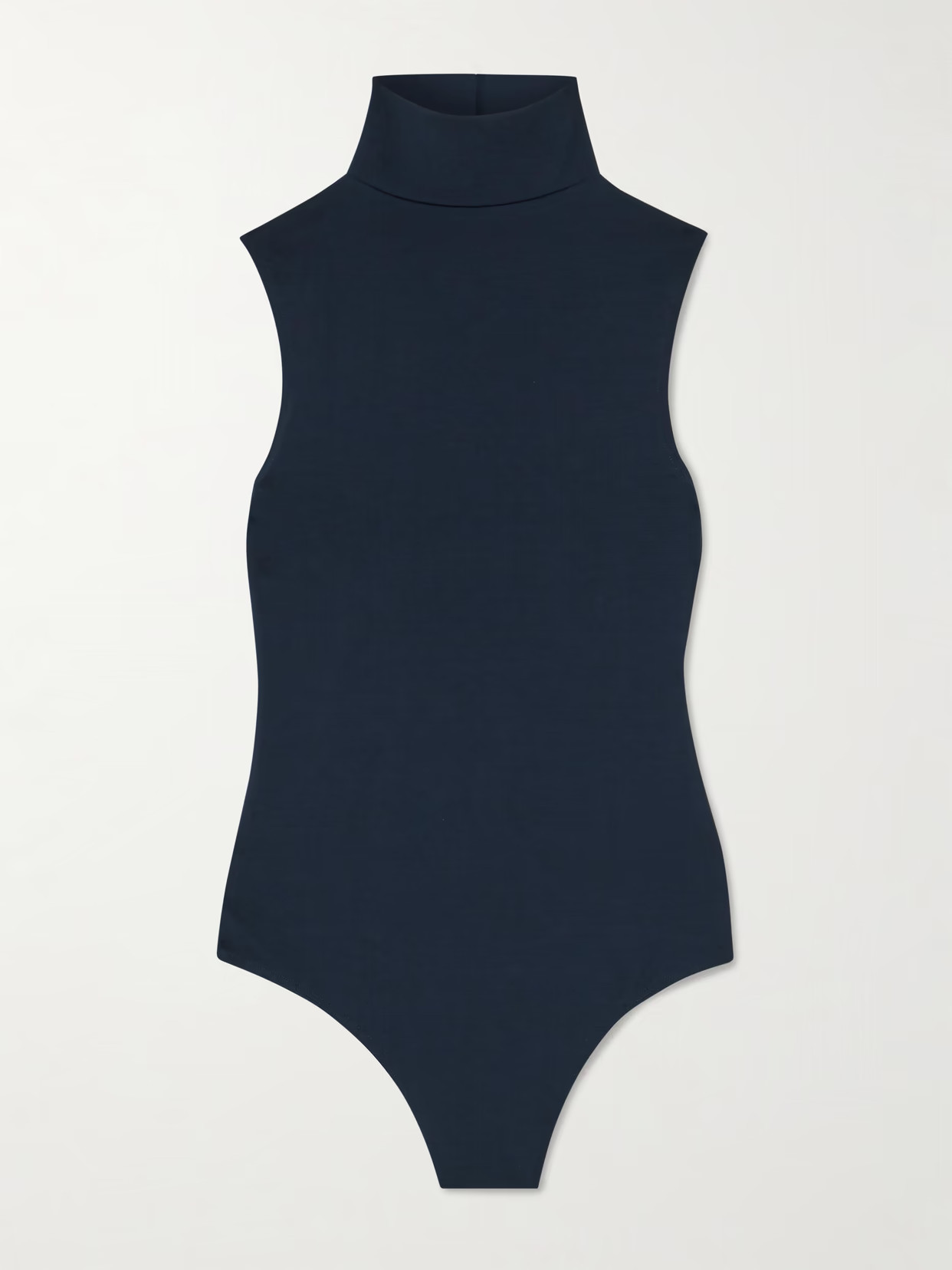 THE PARK - Joyce Stretch-tencel™ Lyocell Turtleneck Thong Bodysuit - Navy | NET-A-PORTER (UK & EU)