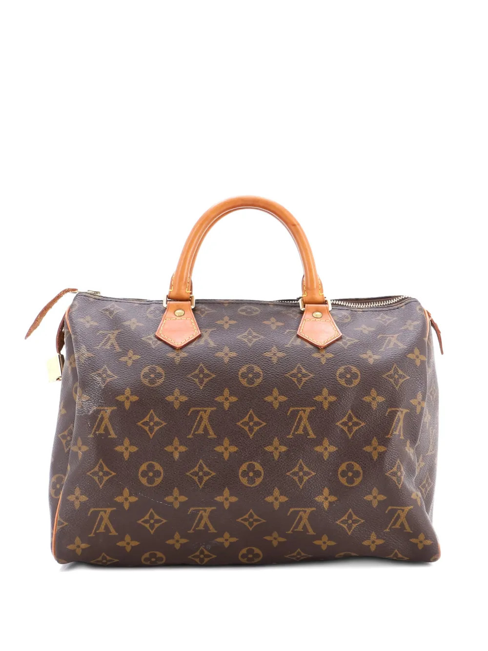 Louis Vuitton Pre-Owned Speedy Handbag Monogram Canvas 30 satchel - Brown | Farfetch Global