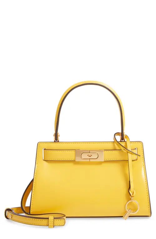 Tory Burch Mini Lee Radziwill Leather Bag in Lemon Drop at Nordstrom | Nordstrom
