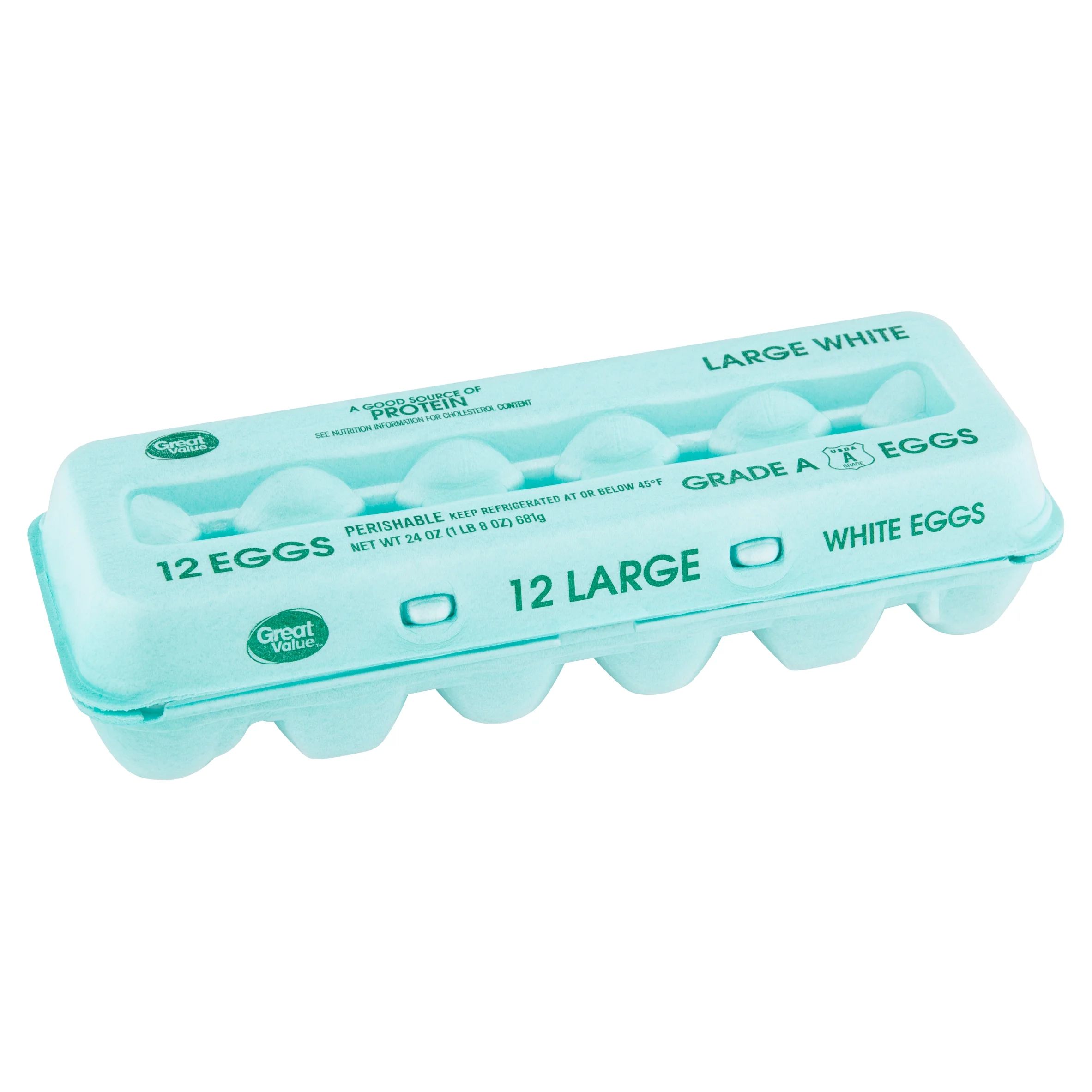 Great Value Large White Eggs, 12 Count - Walmart.com | Walmart (US)