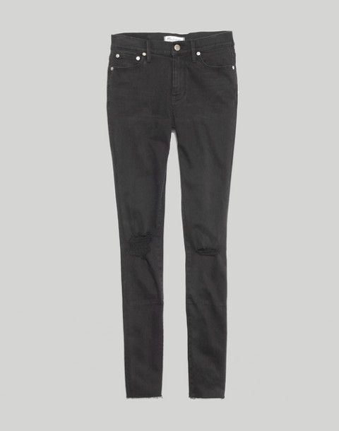 9" High-Rise Skinny Jeans in Black Sea | Madewell