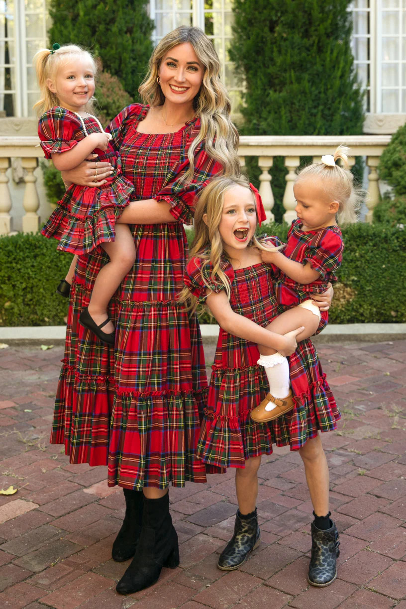 Mini Madeline Dress in Holiday Plaid | Ivy City Co