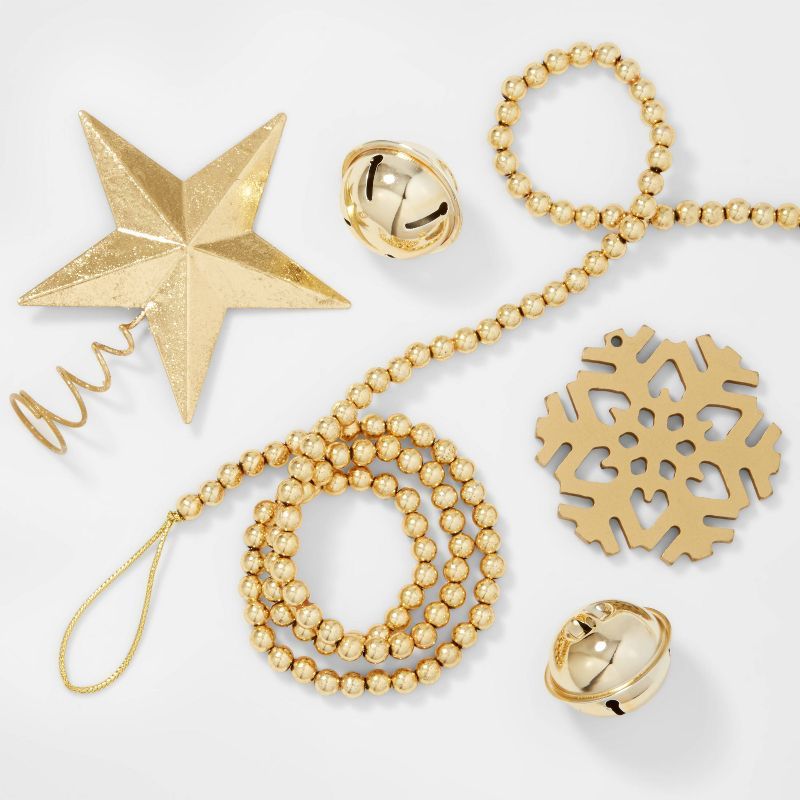 10ct Christmas Tree Ornament Set Gold - Wondershop&#8482; | Target