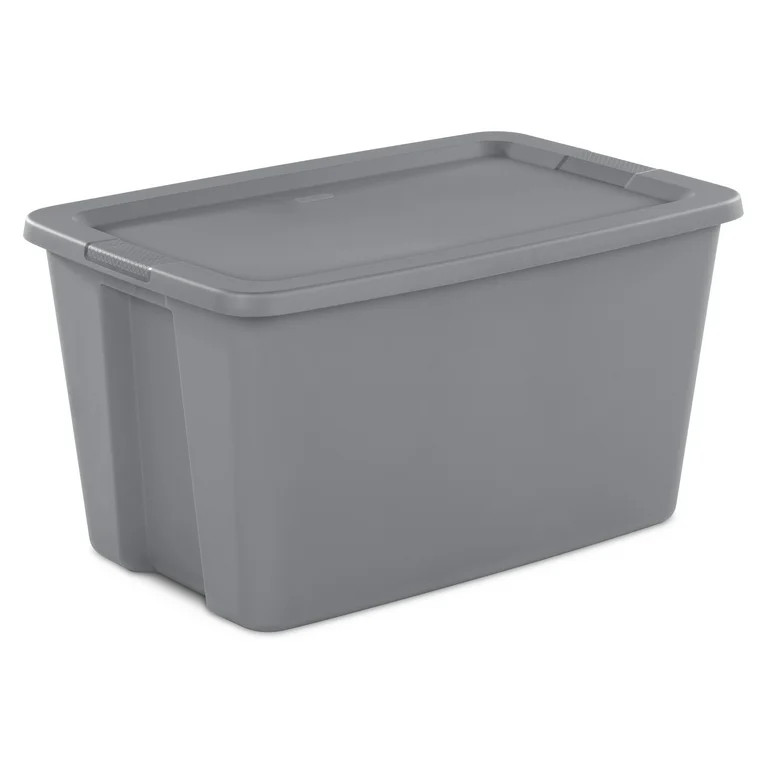 Sterilite 30 Gallon Tote Box Plastic, Titanium | Walmart (US)