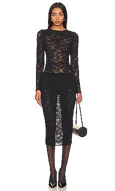 fleur du mal Le Stretch Multifit Dress in Black from Revolve.com | Revolve Clothing (Global)