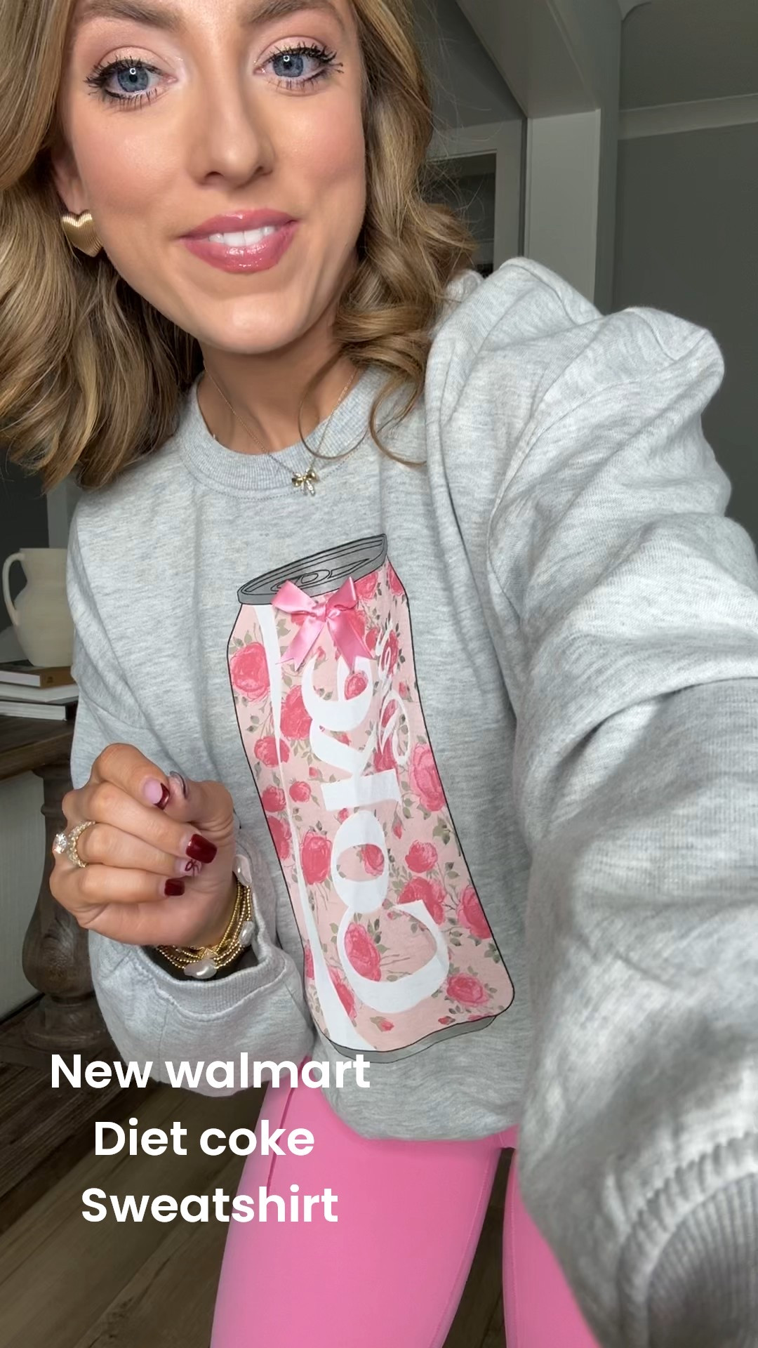 Obsessed is an understatement 😍 This new Walmart outfit is cute, comfy, and SO affordable. The viral Diet Coke sweatshirt is under $15 and gives the perfect casual-cute vibe with the prettiest pink graphic. Paired with the cutest pink leggings (buttery soft + flattering) and a new oversized denim jacket, this is such an easy everyday look for errands, school drop-off, travel days, or weekend wear.

I love how versatile this outfit is — throw on sneakers and you’re out the door 🙌 Everything is Walmart fashion, budget-friendly, and easy to style year-round. Linking it all in LTK so you can shop the full look!

✨ Walmart outfit
✨ Under $15 sweatshirt
✨ Affordable athleisure
✨ Oversized denim jacket
✨ Pink leggings outfit

#WalmartFashion #WalmartFinds #WalmartStyle #AffordableFashion #BudgetFriendlyStyle #CasualOutfit #AthleisureWear #EverydayOutfit #DenimJacketStyle #LeggingsOutfit #CuteComfortable #LTKFinds #ShopTheLook