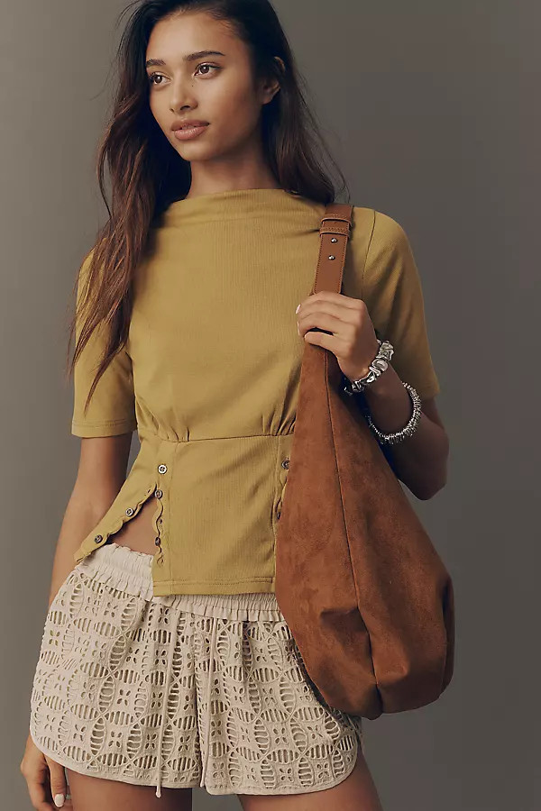 Button-Bodice Waisted Top | Anthropologie (US)