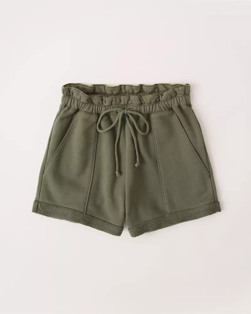 Knit Paperbag Shorts | Abercrombie & Fitch US & UK