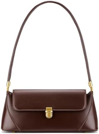 Shoulder Bag for Women Vintage Purse Fashion Classic Vegan Leather Clutch Tote Retro Handbag with... | Amazon (US)