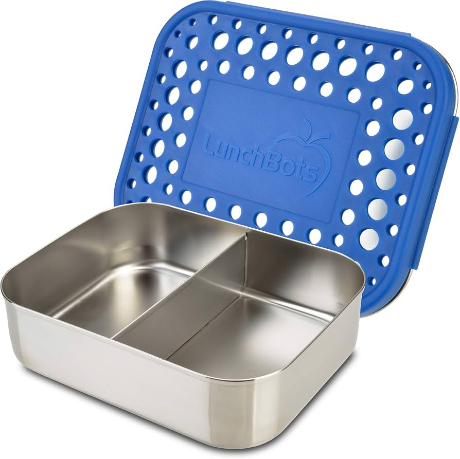 LunchBots Medium Duo Snack Container - Divided Stainless Steel Food Container - Two Sections for ... | Amazon (US)