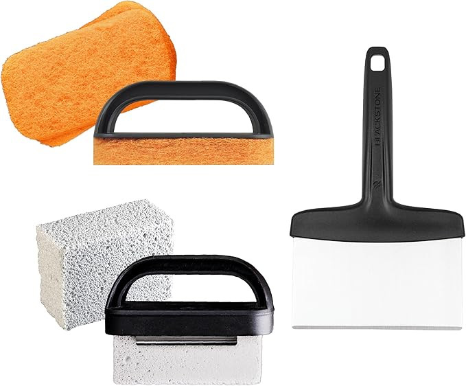 BLACKSTONE 5060 Professional 8-Piece Griddle Cleaning Kit, Stainless Steel, Black | Amazon (US)