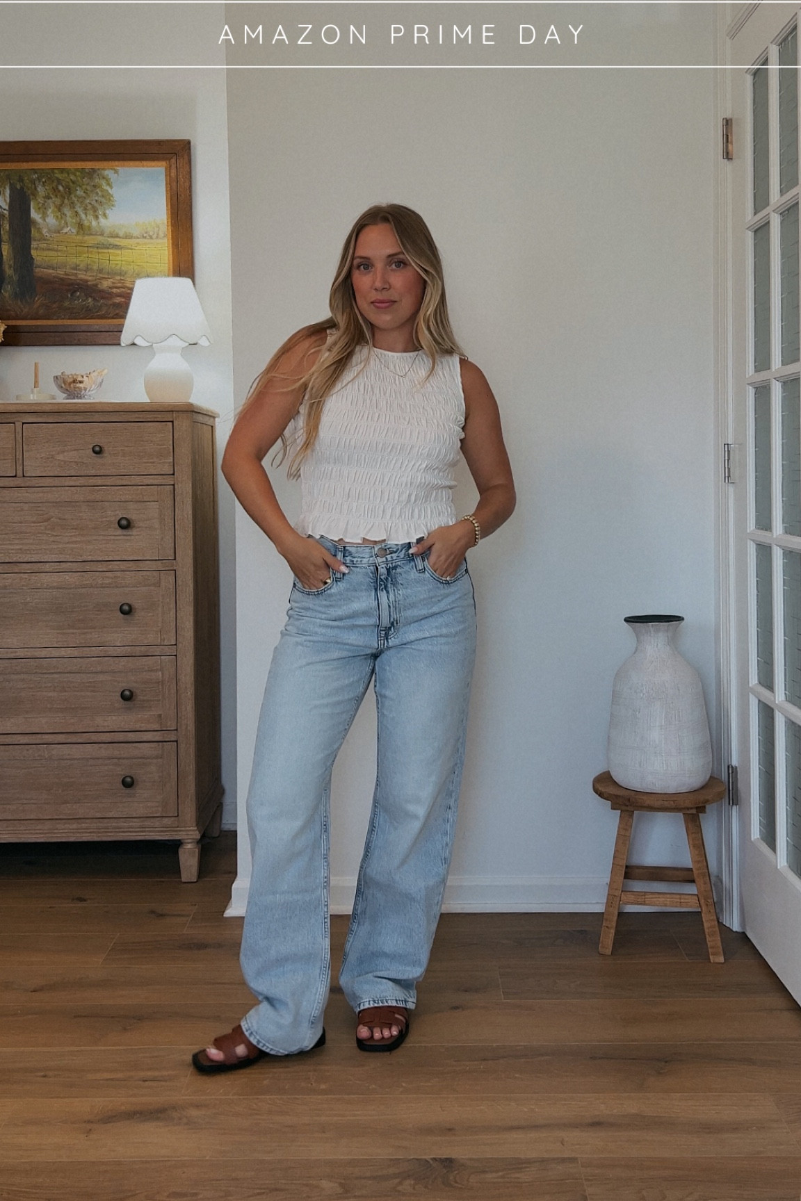 Amazon Prime Day: casual summer look


Denim jeans, chic, minimal, going out top, coastal style, european, white shirt, brown sandals, neutral, country concert outfit, beachy

#LTKWorkwear #LTKStyleTip #LTKSaleAlert