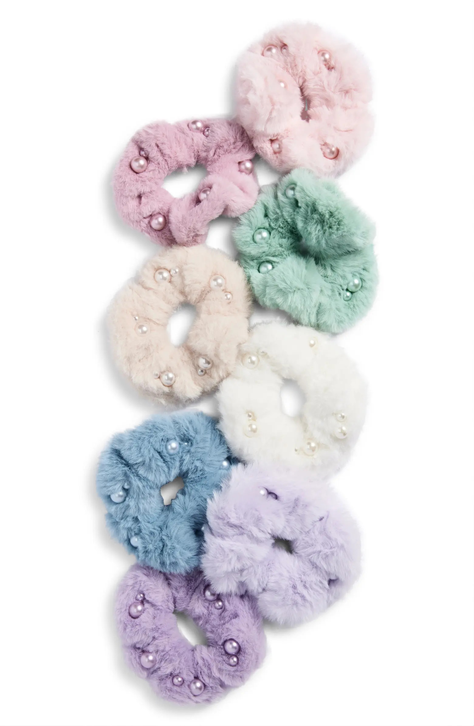 Kids' Assorted 8-Pack Star Hair Scrunchies | Nordstrom