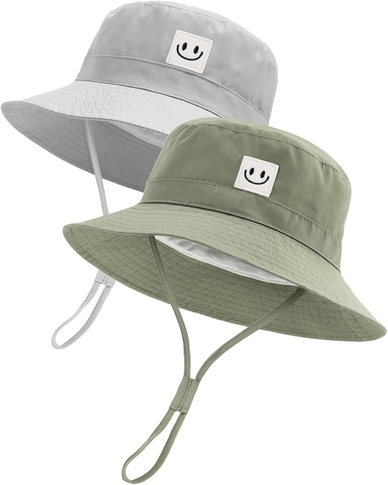 FURTALK Baby Sun Hat Toddler Bucket Hat Beach Smile Face UPF 50+ | Amazon (US)