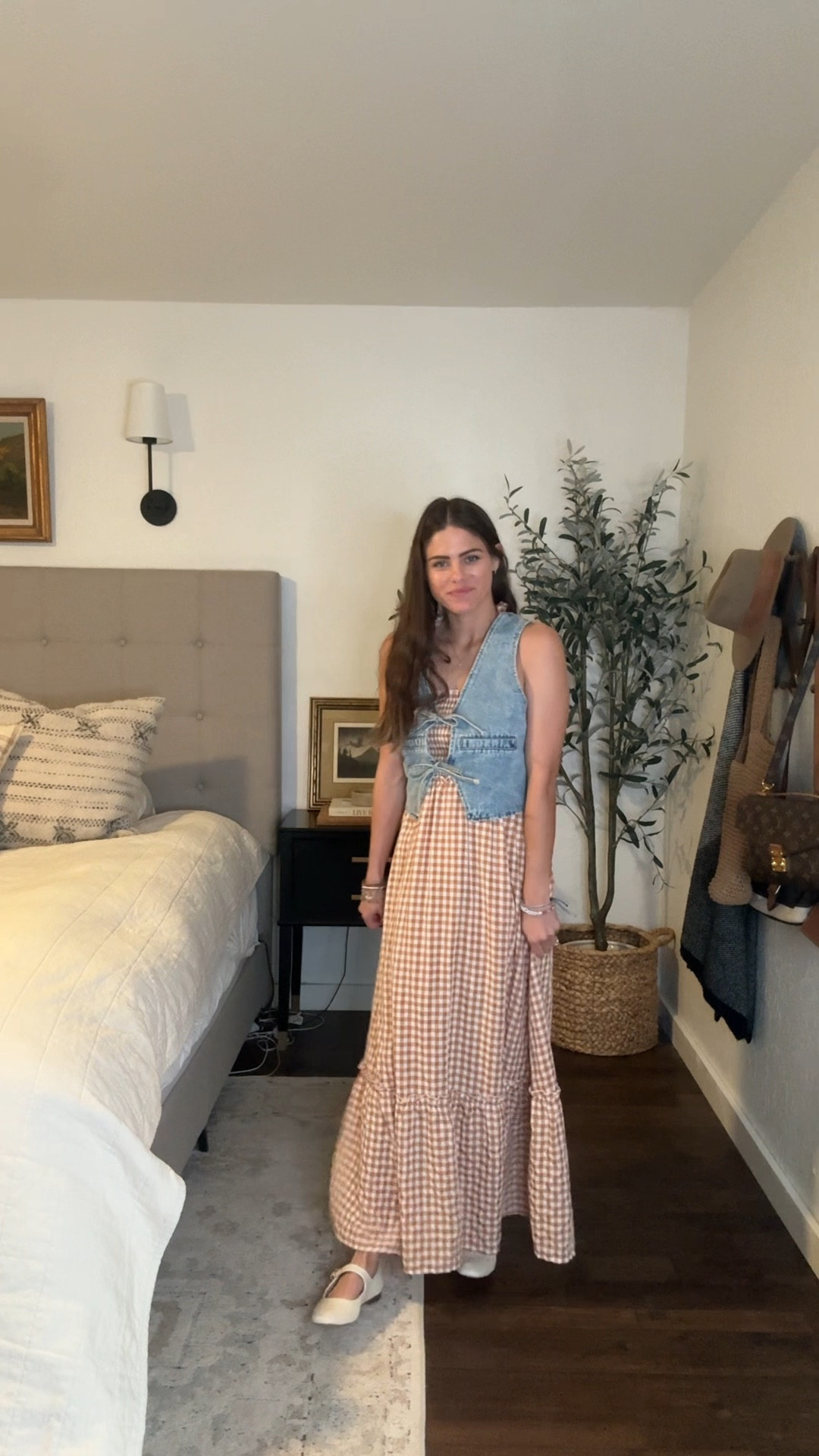 Love this long dress and denim vest combo for those last summer days! Ballet flats are so sweet with this combo🩰

#LTKSeasonal #LTKFindsUnder50 #LTKStyleTip