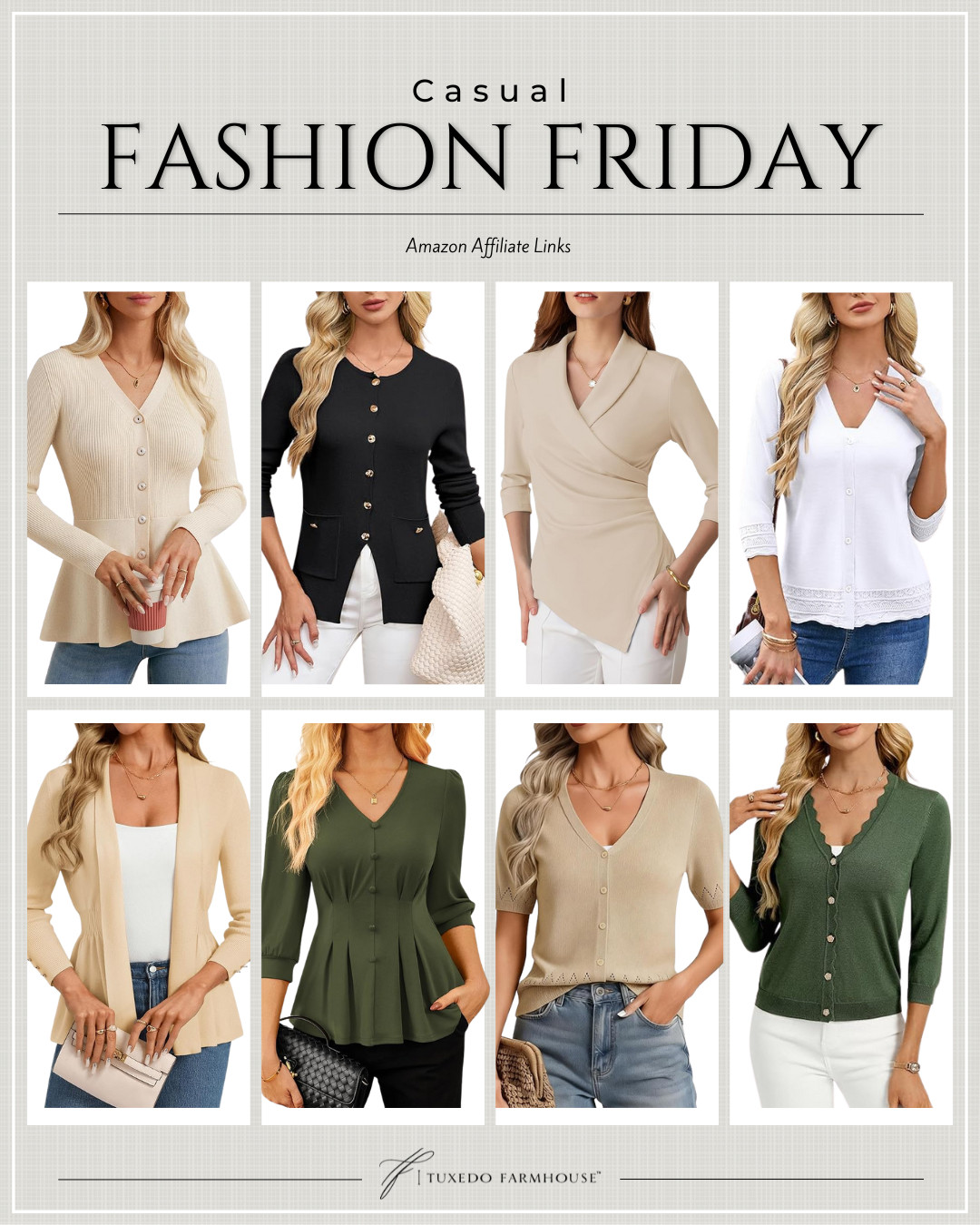 Amazon - Casual Fashion Friday

Elevate your casual wardrobe with these chic button-down shirts and cardigans. Perfect for any occasion. 

 #LTKootd #LTKSeasonal #LTKWorkwear