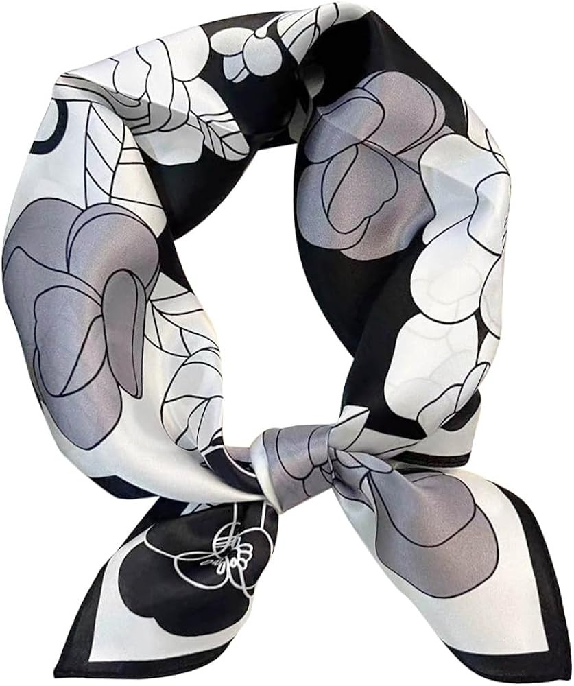 MEISEE 100% Pure Mulberry Silk Scarf 21" Square Scarf Neckerchief Headscarf Breathable Lightweigh... | Amazon (US)