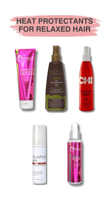 Heat protectants to use when blow drying, flat ironing, or curling relaxed hair.

#LTKbeauty