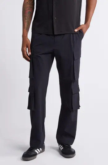 Kaden Baggy Stretch Nylon Cargo Pants | Nordstrom