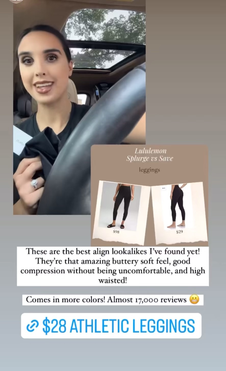 These are the best align lookalikes I've found yet!
They're that amazing buttery soft feel, good compression without being uncomfortable, and high waisted!
Comes in more colors! 

#LTKfindsunder50 #LTKsalealert #LTKfitness